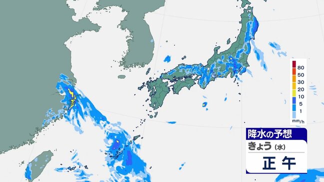 【8月12日 きょうの天気】 台風15号は列島を西へ 本州は広く大雨のおそれ あすまでに新たな台風の発生も|TBS NEWS DIG