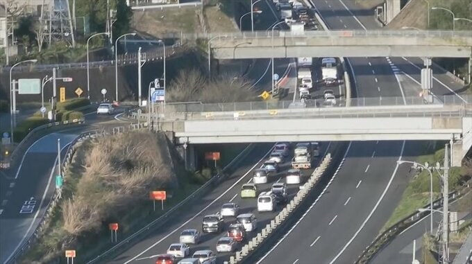 中央道・上り線　上野原IC付近まで渋滞６km　午後5時前に小仏トンネル付近で事故【午後５時40分現在】|TBS NEWS DIG