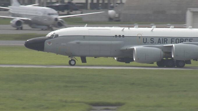 アメリカ空軍ミサイル観測機「コブラボール」が嘉手納基地に飛来　|　沖縄のニュース｜RBC 琉球放送