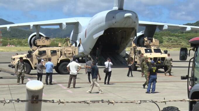 自衛隊機が米軍の新兵器「MADIS」「NMESIS」を石垣島に搬入　日米共同訓練レゾリュートドラゴン2025 |TBS NEWS DIG