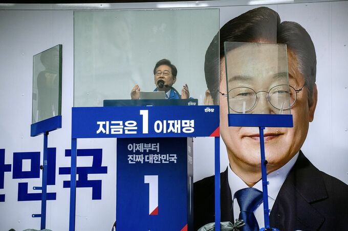 韓国大統領選、最大野党勝利なら外交姿勢慎重に－対日関係に緊張も