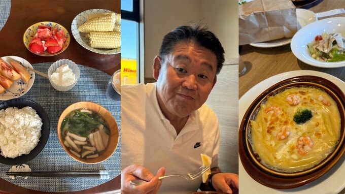 【 花田虎上 】　家族との賑やかな一日を報告　前日鍋の残りを味噌でリメイク　ファミレス夕食＆妻の母から“夏の贈り物”などグルメ満載|TBS NEWS DIG