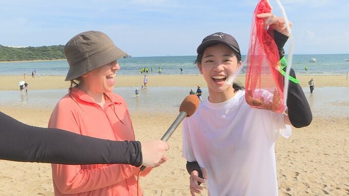 倍率18倍！海に解き放たれた車エビ1万3000匹を追う「えび狩り世界選手権」　山口|TBS NEWS DIG