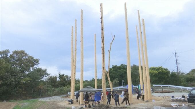 突如！１２本の柱が出現…謎のウッドサークルの正体は？　鳥取県大山町　|　BSSニュース | BSS山陰放送