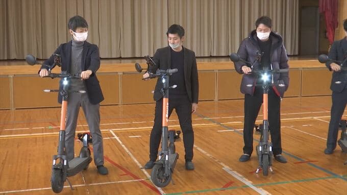 電動キックボード　中山間地の観光地を結ぶ実証実験スタート　スピードは２０キロ以下に制御　|　BSSニュース | BSS山陰放送