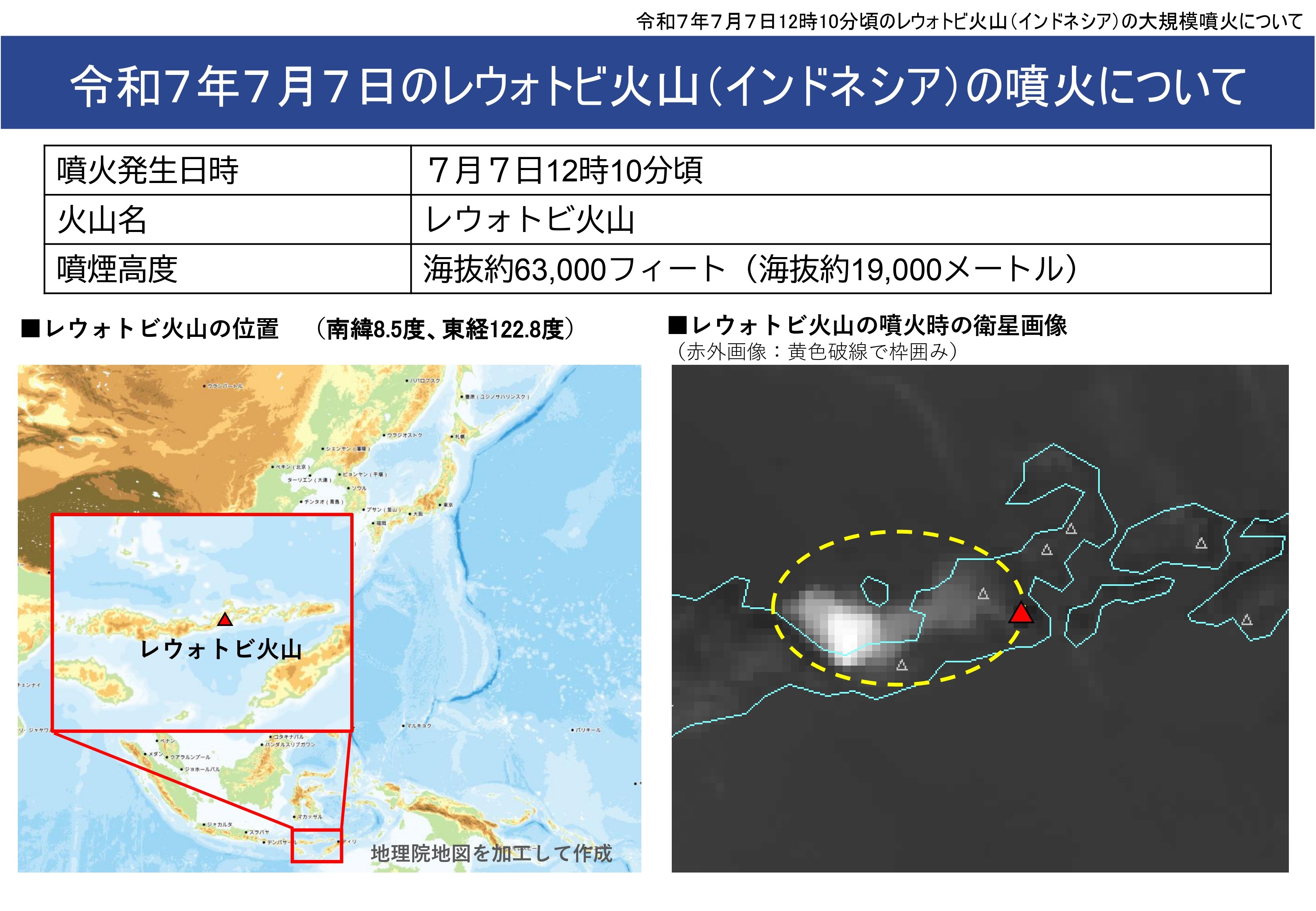 インドネシアで大規模噴火、日本への津波の有無を調査…津波発生の場合