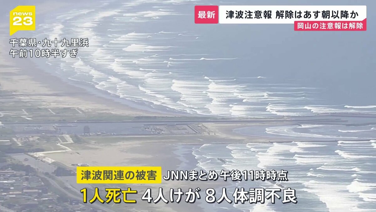 津波 警報 解除