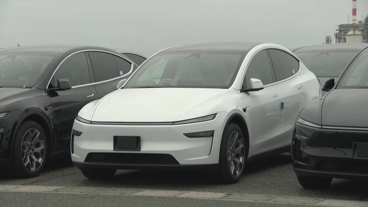  自動車輸入台数33年連続日本一の愛知･三河港 アメリカの電気自動車｢テスラ｣本格輸入始まる ｢ここから西日本をカバーしていく｣