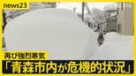 また寒気、都心でも雪が…青森では「災害救助法」適用【news23】|TBS NEWS DIG