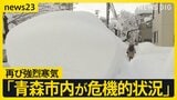 また寒気、都心でも雪が…青森では「災害救助法」適用【news23】|TBS NEWS DIG
