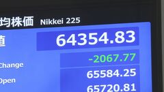 【速報】日経平均、一時2000円超値下がり　原油先物価格上昇で企業業績下押しに警戒感| TBS CROSS DIG with Bloomberg