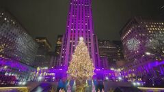 NYロックフェラーセンターで華やかにクリスマスツリー点灯式| TBS CROSS DIG with Bloomberg