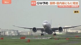 航空各社がGWの予約状況発表　国内・国際線ともに好調　国際線はANAグループが前年度比12％増　JALグループが3％増|TBS NEWS DIG
