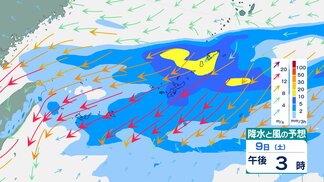 【沖縄地方】多いところで1時間に30mmの降雨予想　“警報級”大雨のおそれも　梅雨前線の影響で大気の状態が不安定に　【雨と風のシミュレーション】　|　富山のニュース｜天気・防災｜チューリップテレビ