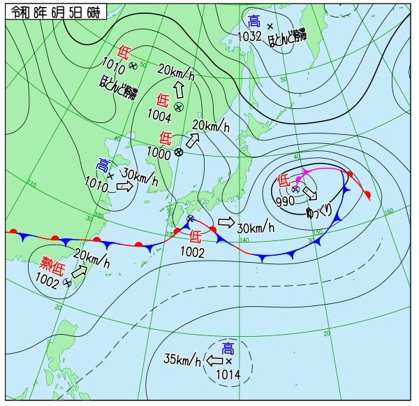 【熱帯低気圧情報】「台風のたまご」発生　6日（土）～8日（月）頃　九州・四国・近畿・関東の太平洋側などまとまった雨か　台風6号と似たような進路か　※雨と風のシミュレーション（5日午前11時現在）　|　RCC NEWS | 広島ニュース | RCC中国放送