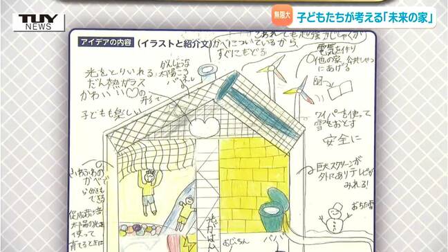 飛んでいける家に植物の藻で出来た家...児童の考えた未来の家とは？ "環境にやさしい未来の家を考えるコンテスト"（山形）|TBS NEWS DIG
