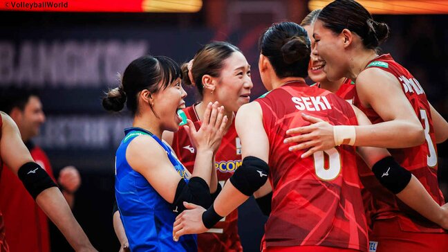 女子日本代表、逆転勝ちでベスト4進出!オランダとのフルセットの激闘制し15年ぶりメダルへあと1勝【世界バレー】|TBS NEWS DIG