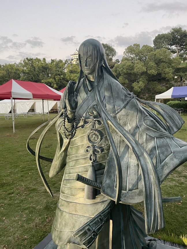 ゲーム「刀剣乱舞」登場の江雪左文字像が破損 数珠の房に被害 警察に被害届提出 広島県福山市|TBS NEWS DIG