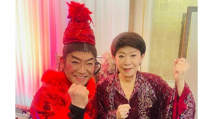 【 美川憲一 】 「復帰第一弾は無事に終わったわ〜」　共演のコロッケと2ショット公開　ステージ復活を報告|TBS NEWS DIG