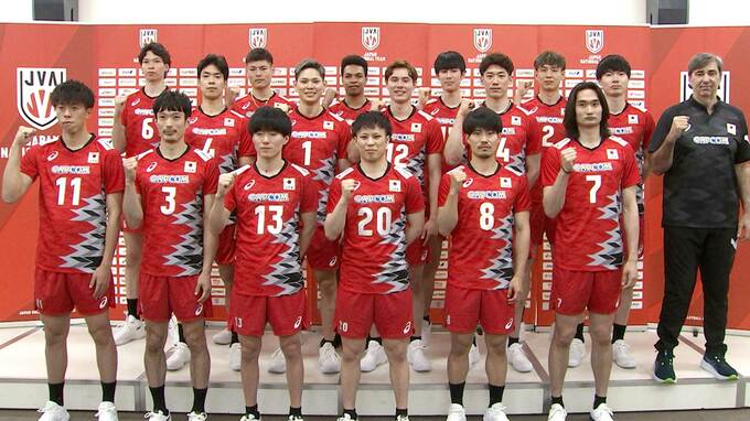 バレーボール男子日本代表、西田有志らネーションズリーグ第1週ブラジルR出場の14人発表 石川祐希・髙橋藍は第2週から参戦へ【一覧】|TBS NEWS DIG