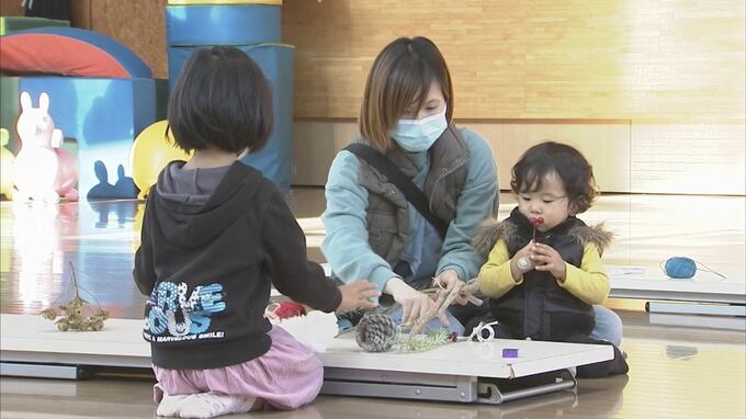 もうすぐクリスマス！親子でオリジナルリース作りに挑戦 鳥取砂丘こどもの国　|　BSSニュース | BSS山陰放送
