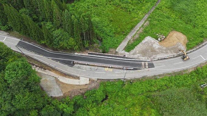 4月から通行止めが続いていた金沢市の県道が10日午前10時に片側交互通行で再開へ|TBS NEWS DIG