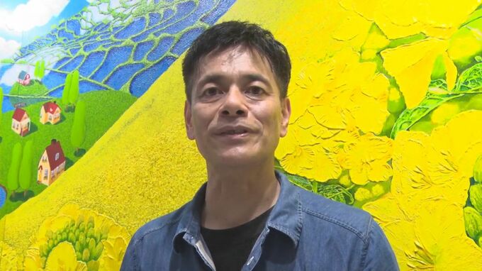 横６メートル　地元の病院に飾られたホスピタルアート　描いた男性の思いとは　|　BSSニュース | BSS山陰放送