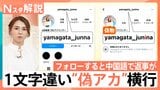 「n」か「u」か“1文字違い”の偽アカウント横行 中国語で「おまえ楽しいか」と返信も【Nスタ解説】|TBS NEWS DIG