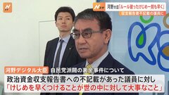 河野大臣「ルール破ったけじめ一刻も早く」政治資金収支報告書への“不記載”議員らに対応求める| TBS CROSS DIG with Bloomberg