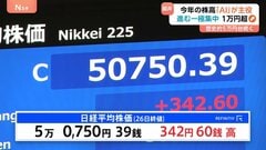 「AI株高」は来年も続くのか？ “歴史的高値圏”の株価　AI関連株に翻弄された1年に　きょうも日経平均5万円超| TBS CROSS DIG with Bloomberg