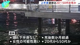 横浜市・山下公園前の海で見つかった上半身のみの遺体　司法解剖の結果 死因は不詳　頭部がなく女性とみられ年齢は20代から50代か　警察は死体遺棄事件として捜査|TBS NEWS DIG