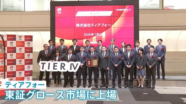 「世界のマーケットを取っていける」目指すは“日本発”の自動運転 開発・普及の遅れから巻き返しへスタートアップ企業「ティアフォー」が上場|TBS NEWS DIG