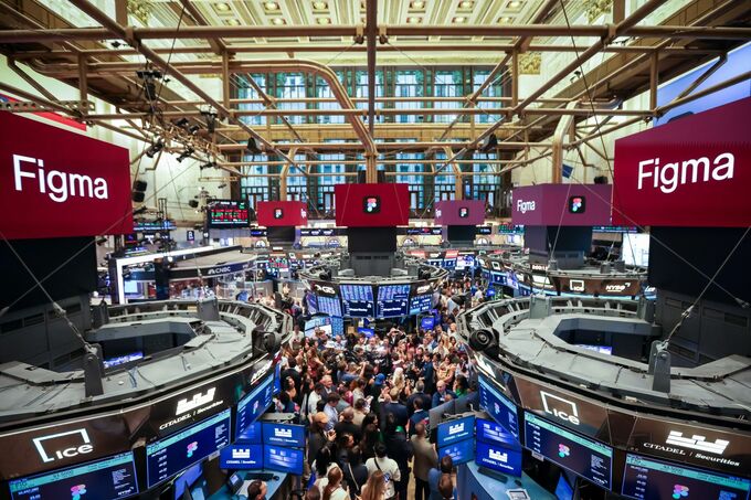 米フィグマ株が続伸、一時はＩＰＯ価格の4.3倍も変動大きく