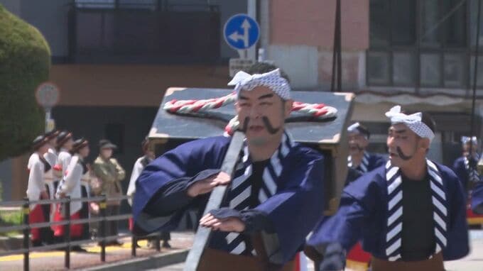 島根県浜田市で「石州浜っ子春まつり」　「毛やり」を投げ渡す妙技も|TBS NEWS DIG