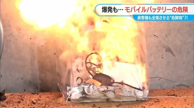 モバイルバッテリーに潜む危険 旅客機も全焼させる“危険物⁉” 続発するリチウムイオン電池の事故|TBS NEWS DIG