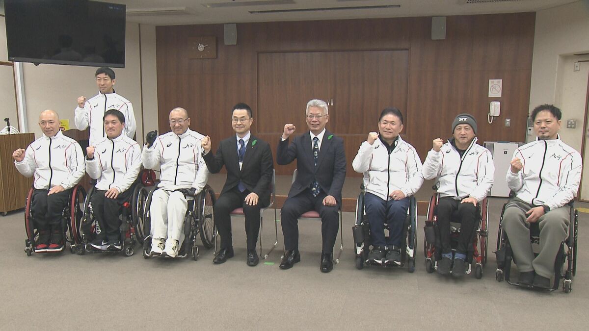 全国車いす駅伝、大分県代表チームが壮行会　王座返り咲きへ健闘誓う