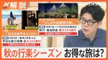 今年の秋は3連休が4回! 紅葉予想マップ 見ごろは? 自治体の旅行支援でお得な旅も【Nスタ解説】|TBS NEWS DIG