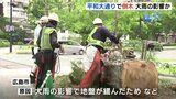 広島市「平和大通り」で街路樹倒れる　去年も倒木相次いだため点検したばかり|TBS NEWS DIG