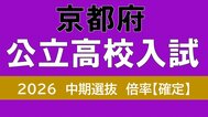 【京都府公立高校入試2026】中期選抜の倍率は全体０．８１倍　田辺（自動車科）がトップ「１．８９倍　１期生が卒業したばかりの開建は１．３２倍　堀川、嵯峨野の倍率は？【令和８年度　高校受験倍率　中期入試】　|　MBSニュース | 関西の最新ニュースを分かりやすく。