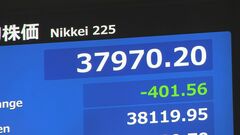 【速報】きょうの日経平均株価が一時400円以上下落　エヌビディア株急落をうけ| TBS CROSS DIG with Bloomberg