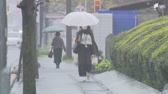 静岡県内は夕方にかけ大雨となるところも 土砂災害や低い土地の浸水、高波などに注意・警戒必要|TBS NEWS DIG