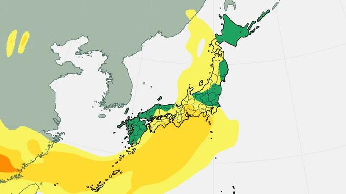 【黄砂情報】13日全国的に雨が降った後、西日本から黄砂に注意…14日には北海道にも飛来する見通し（気象庁の最新シミュレーション）|TBS NEWS DIG