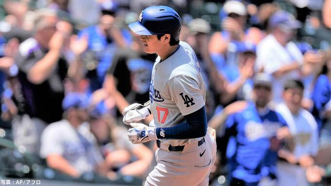 大谷翔平 リーグ単独トップの21号！自己最長タイの5試合連続打点、申告敬遠でブーイングも、ド軍は敵地で勝ち越し|TBS NEWS DIG