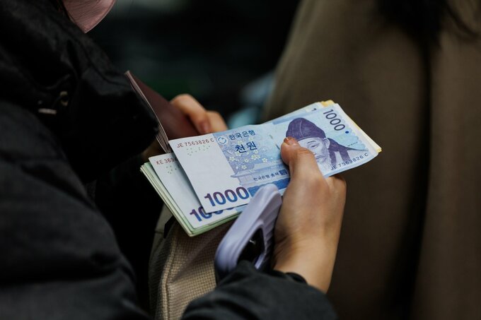 韓国、対米投資200億ドルを当面見送りへ－ウォン安が影響