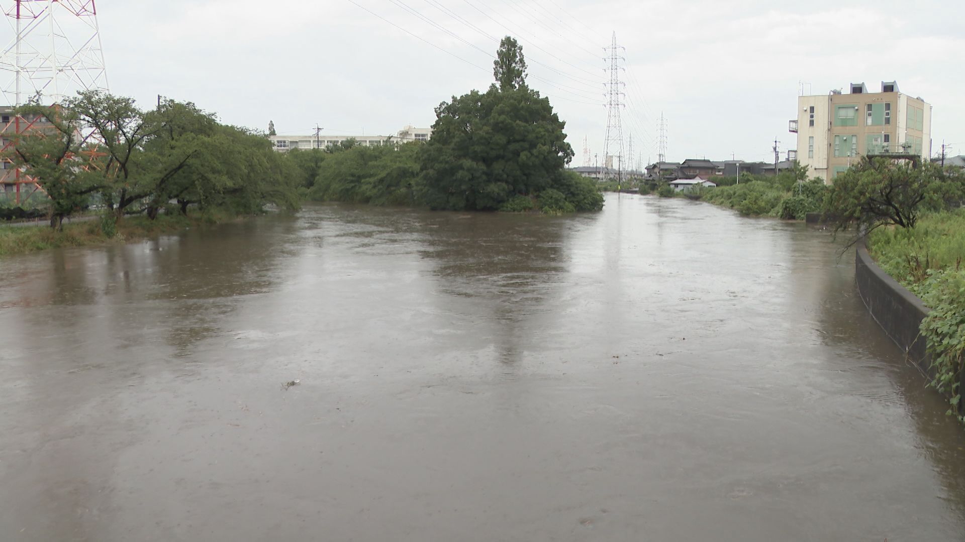 【速報】愛知・岩倉市 五条川上流「曽野観測所」の水位が氾濫危険水位を下回る