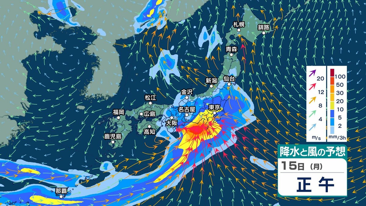サムネイル_【 今後の雨 】12日にかけて北～西日本で落雷や急な強い雨に注意　14～15日頃は太平洋側中心に警報級大雨の恐れ【11日(木)～15日(月)の雨風シミュレーション・10日午後10時更新】