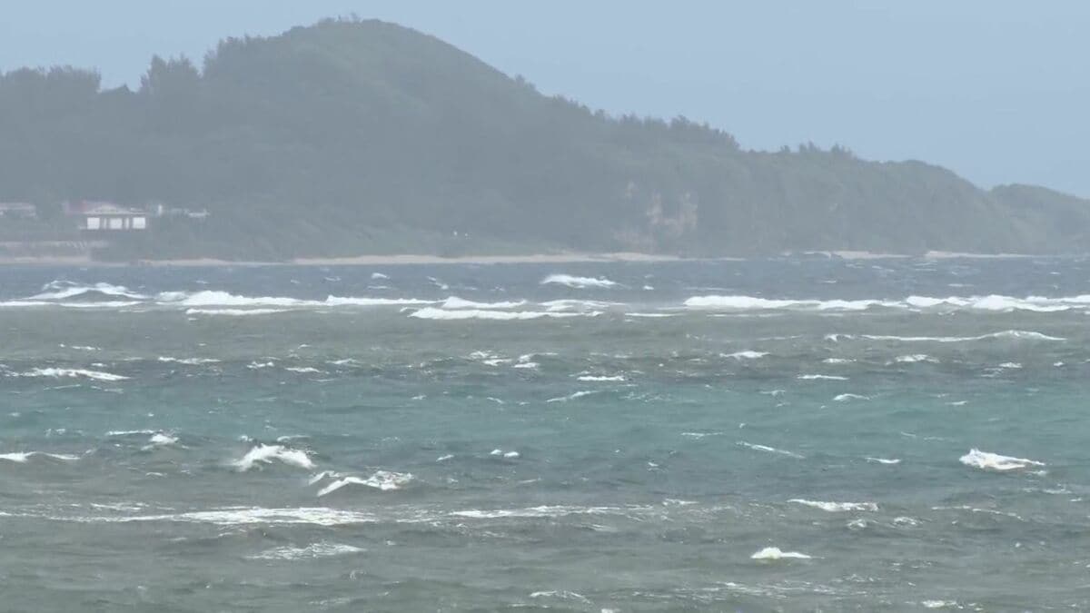 【台風7号】中継・宮古島市　暴風警報発表（25日午後6時すぎ）