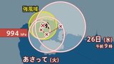 【台風情報】最大瞬間風速25m/s・中心気圧994hPa「台風19号（ナーラ）」いまどこに、今後の進路は？…9月2日までの雨・風シミュレーション【気象庁23日9時55分発表】|TBS NEWS DIG