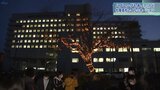 盛岡市の高校が創立100周年に向けイルミネーション点灯 ハプニングも乗り越え灯った光 向かいの県立病院の入院患者にも癒し 岩手|TBS NEWS DIG