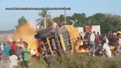 横転のタンクローリー爆発　ガソリン持ち去ろうと集まった40人以上死亡　アフリカ西部| TBS CROSS DIG with Bloomberg